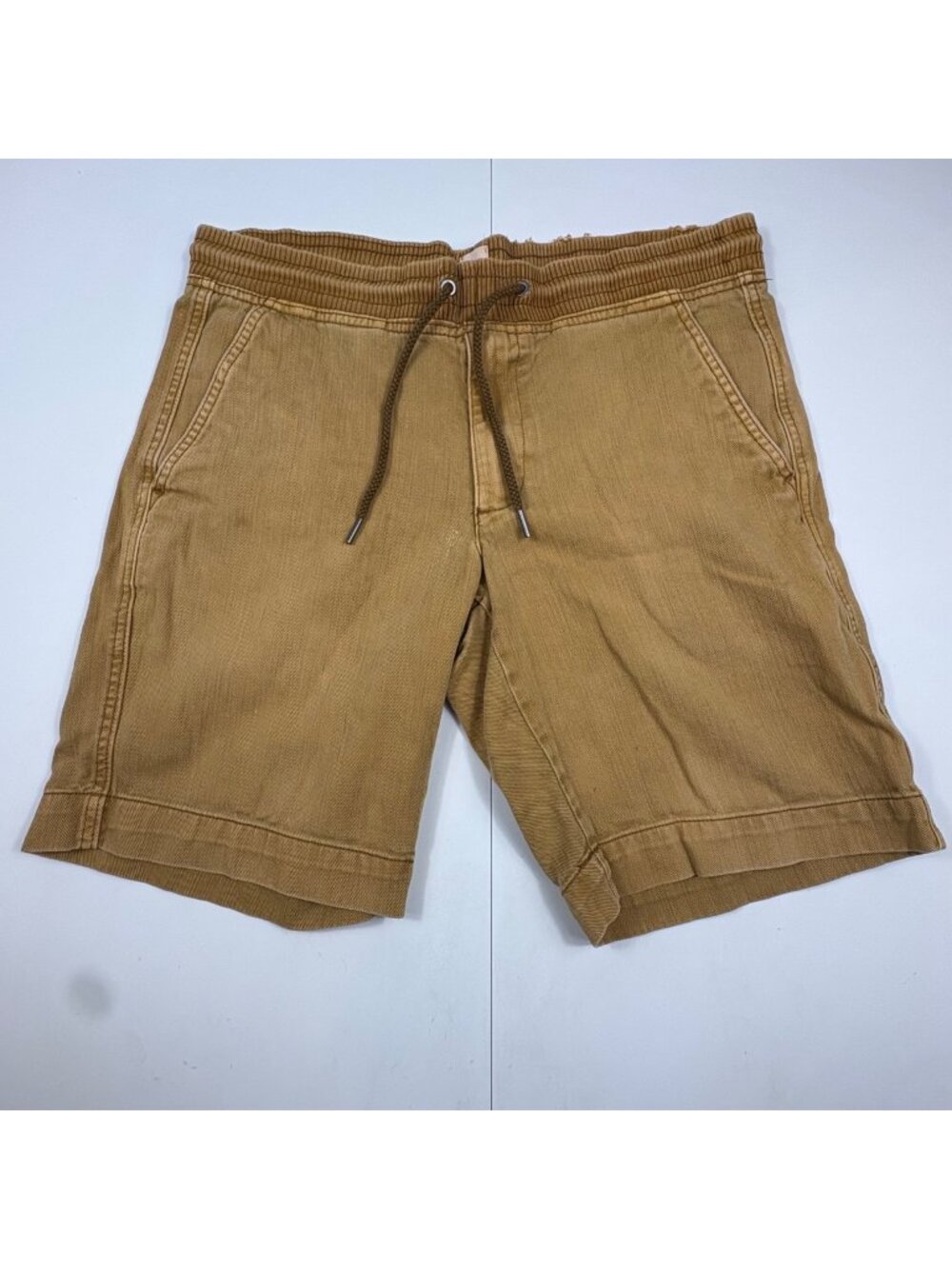 Gap Mens Tan Drawstring Utility‎ Shorts Elastic Waist Cotton Casual Size S